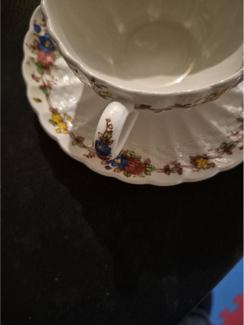 Copeland Spode Hazel Dell Pattern 1 Teacups-1 Saucer - Made In England - Picture 5 of 7